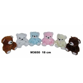 Pluszak Miś siedzący 6 KOLORÓW 18CM         161260