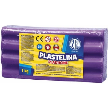 Plastelina Szkolna 1kg Fioletowa Astra