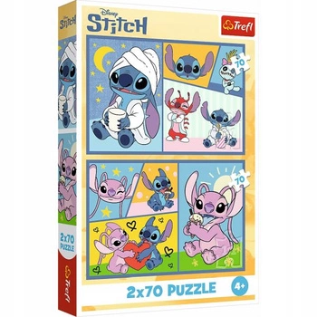 PUZZLE 2X70 el. STITCH Trefl