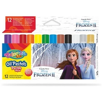 Pastele olejne trójkątne 12 kol. Colorino Disney Frozen