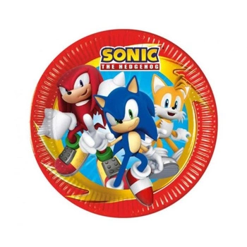 Talerzyki papierowe Sonic, next generation, 23 cm, 8 szt.