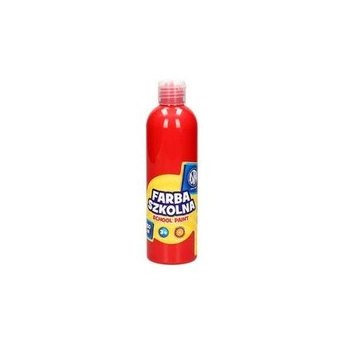 Farba Szkolna Plakatowa 250ml Czerwona Brokatowa Astra