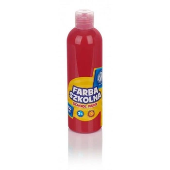 Farba Szkolna Plakatowa 250ml Czerwona Astra