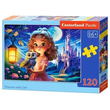 Puzzle 120 el. B-13593-1 Princess with Owl