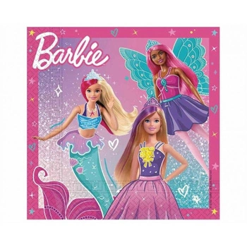 Serwetki papierowe Barbie Fantasy Mattel, 33x33 cm, 20 szt. FSC