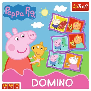 Trefl Gra edukacyjna Domino Świnka Peppa