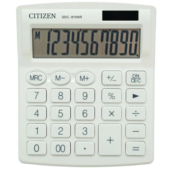 Citizen Kalkulator Biurowy SDC810 BIAŁY
