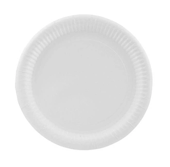 TALERZE PAPIEROWE białe 23CM 100SZT