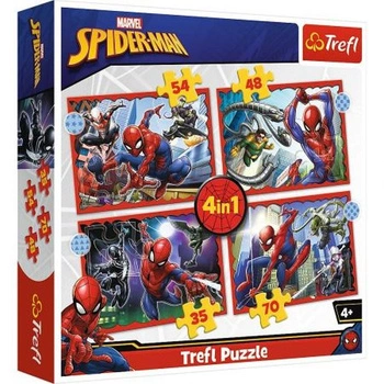 Puzzle 4W1 Spiderman Trefl