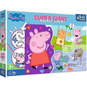 Puzzle 15 el. Giant Peppa Trefl