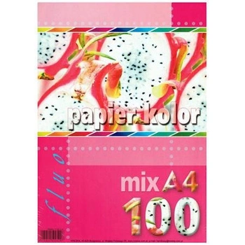 PAPIER A4 100 FLUO MIX