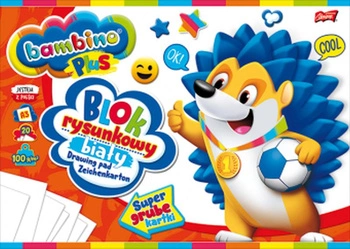 Blok rysunkowy BAMBINO PLUS A3, 20 kartek