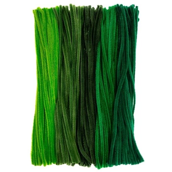 DRUCIKI KREATYWNE 30CM ODCIENIE ZIELENI, 200 SZT.