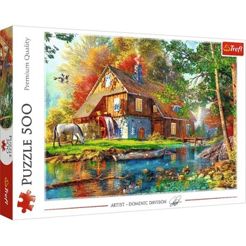 PUZZLE 500 el. CHATKA NAD RZECZKĄ