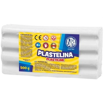 PLASTELINA ASTRA 500 G BIAŁA