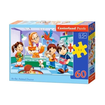 Castorland Puzzle 60 el.  B-06847-1  At the Animal Doctor