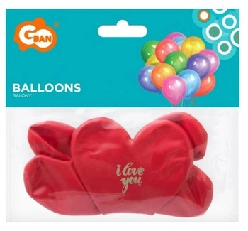 Godan Balony Serca Napis 3 sztuki