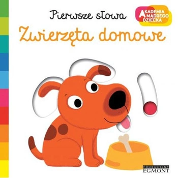 Książeczka 'Zwierzęta domowe'  z ruchomymi elementami-seria Pierwsze słowa