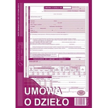 UD Umowa o dzieło A4