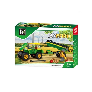 Klocki Blocki KB0313 My FARM Traktor z przyczepą