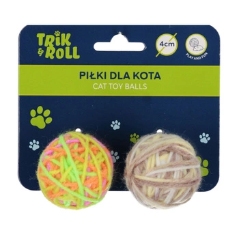 Piłka dla kota 4cm 2szt TRIK&ROLL 560723
