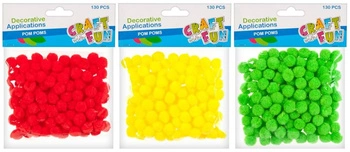 Pompony dekoracyjne mix CRAFT WITH FUN 402517