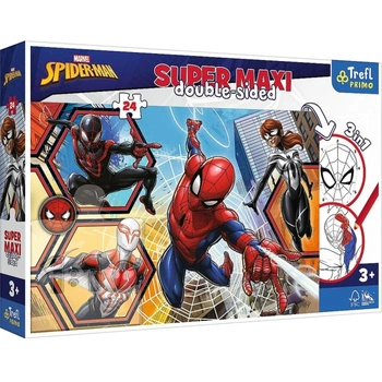 Puzzle Super Maxi 24 el. Spiderman Double Sided