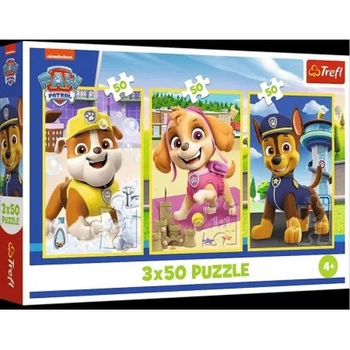 Puzzle 3x50 - Our dogs / Viacom Psi Patrol