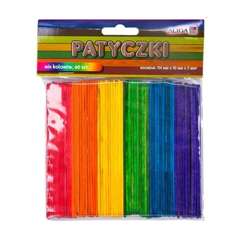 Patyczki PK-3274 6 kolorów op.60szt. 114x10x2mm