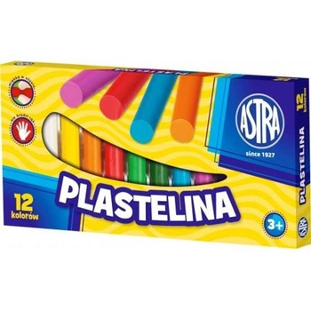Plastelina szkolna okrągła 12 kolorów  Astra