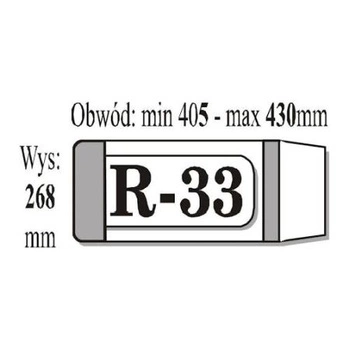 OKŁADKA REGULOWANA R-33 KSIĄŻKOWA