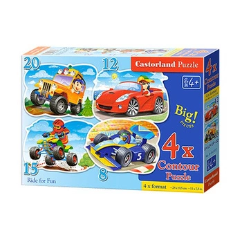 Castorland Puzzle 4w1 Ride for Fun