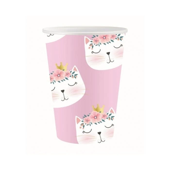 Kubeczki papierowe Kotek, 250 ml, 6 sztuk Godan