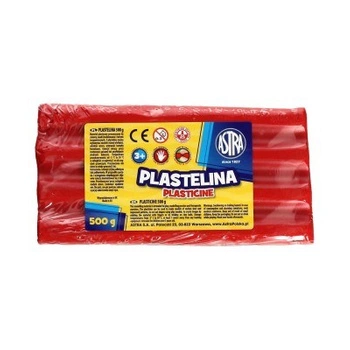 PLASTELINA  ASTRA 500 G CZERWONA