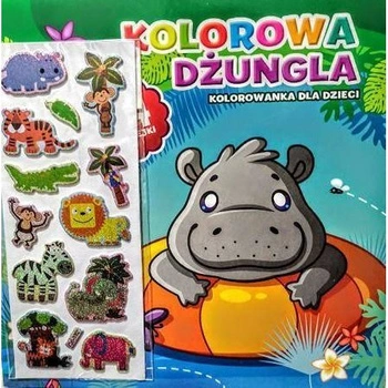 KOLOROWA DŻUNGLA kolorowanka