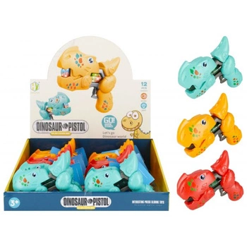 PISTOLET B/O DINO 13CM MC MIX3 DISP 12/108/216
