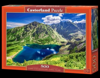 PUZZLE 500E CZARNY STAW gąsienicowy Tatry