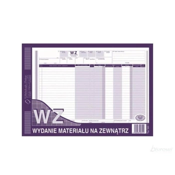 WZ A4 WYDANIA MATERIAŁU NA ZEWNĄTRZ