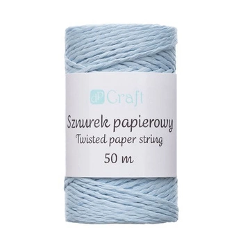 SZNUREK PAPIEROWY SKRĘCANY, NIEBIESKI, 50 M