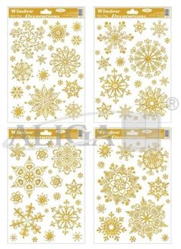 WITRAŻ GWIAZDKI ZŁOTE SREBRNE