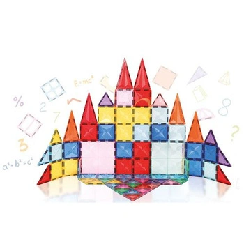 KLOCKI MAGNETYCZNE KONSTRUKCYJNE EDUKACYJNE BUDOWLANE 3D 112 el. MAGNESY