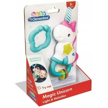 Clementoni Interaktywna grzechotka Jednorożec