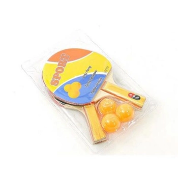 Zestaw 2 Rakietek do ping-ponga, 3 piłeczki Adar