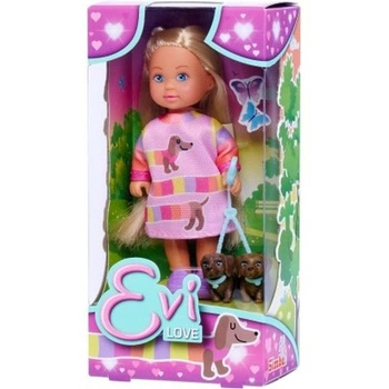 LALKA 12CM EVI+AKC NA SPACERZE Z PIESKAMI SIMBA