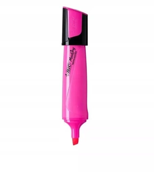 Zakreślacz Highlighter Różowy Neon Bic pudełko A 12