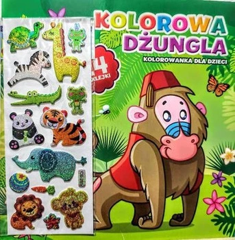 KOLOROWA DŻUNGLA kolorowanka