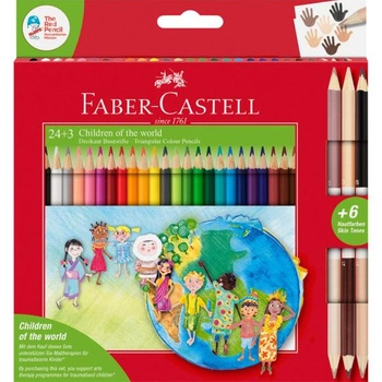 KREDKI 12KOL+3 DWUSTRONNE FABER CASTELL