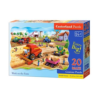 Castorland Puzzle 20  el. Maxi C-02436 Work on the Farm