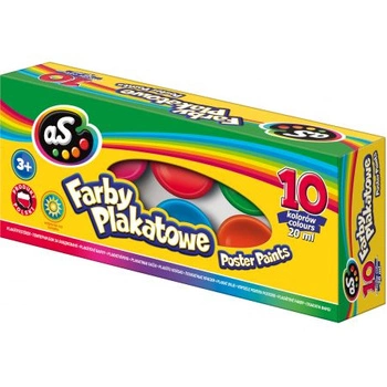 FARBY PLAKATOWE AS 10 KOLORÓW - 20 ML