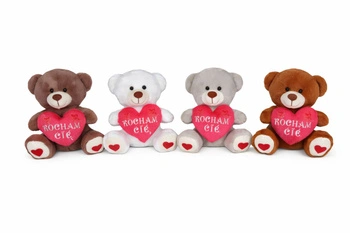 Miś z sercem "Kocham Cię" Walentynki 30 cm (mix 4 kolory)